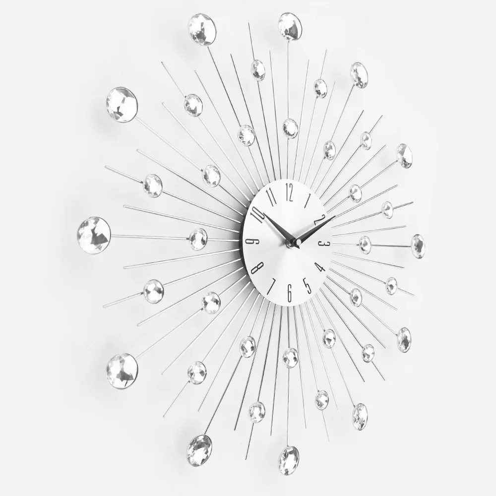 
3D Crystal Display clock for Living Room wall clock home decor 