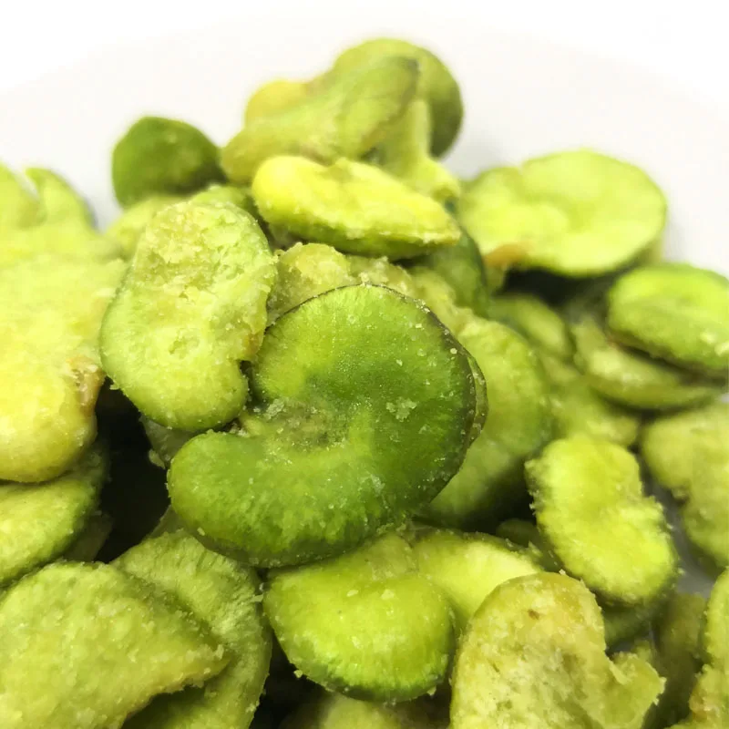 TTN Best Price Wholesale Bulk Broad Bean Crispy Vacuum Fried Dried Dry Broad Bean