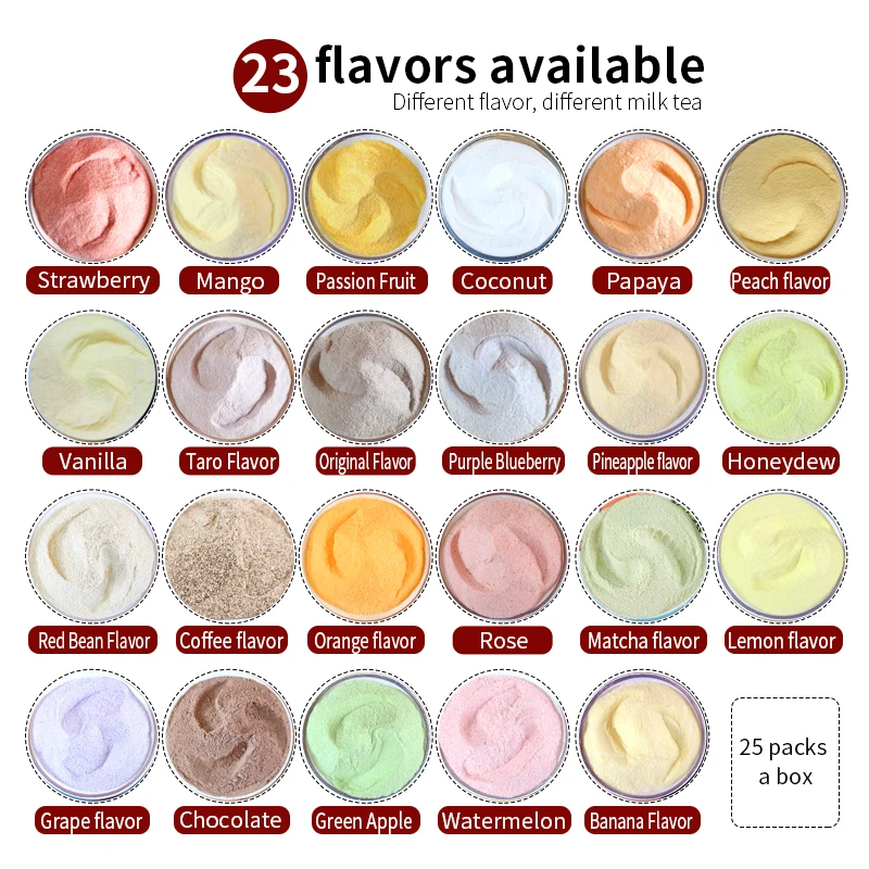 Doking Hot Selling Milk Tea Raw Materials 1kg Fresh Fruity Taste Instant  Grape Fruit Flavor Powder(Flavored Solid Drink)