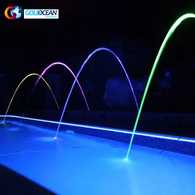 Cheap Stainless Steel Laminar Jets Water Fountain Nozzle with Built-in RGB Light