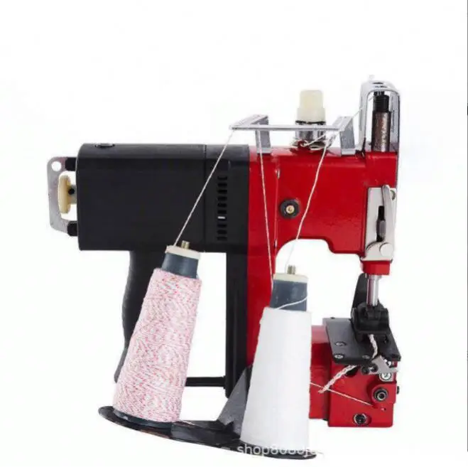 Double Line  Portable Electric Bag Sealing Portable Bag Rice Weaving Flour Bag Sealing  Manual Hand Held Mini Sewing Machine
