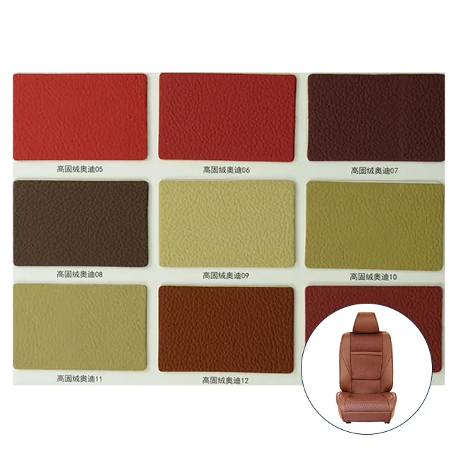 MICOOSON Eco Friendly Embossed Customize Black Microfiber Leather for Automotive