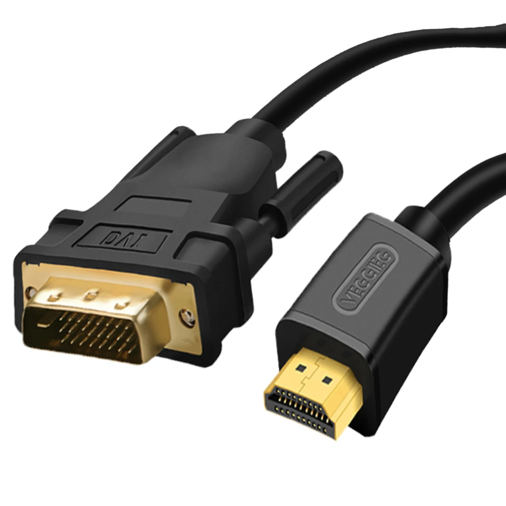 Best Selling 24k Gold Plated Dvi cable 24+1 Pin Hdmi to Dvi cable 1m 2m High Speed 1080p HD Dvi to Hdmi Cables