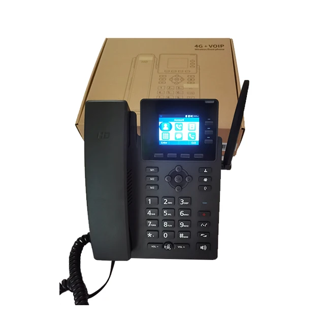 HD Voice 3 Party Audio Conference Voip Desktop Office ip phone With 3 Sip Lines