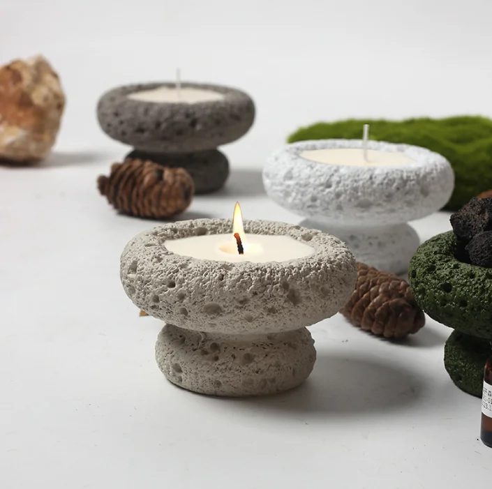Cement cup Aromatherapy candle styles diverse unique appearance innovative products