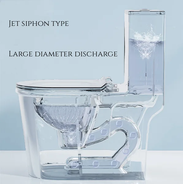 Большой диаметр, дешевый цельный туалет Longstar, Ремешок 300 мм/400 мм, керамический супер двойной туалет, оптовая продажа