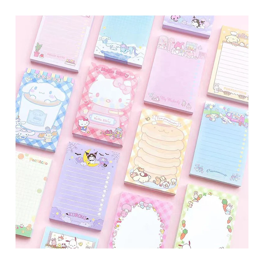 Customized Multiple Design Series Portable Korean Pet Sticker Sticky Note Memo Pad Sticky Note For Office School