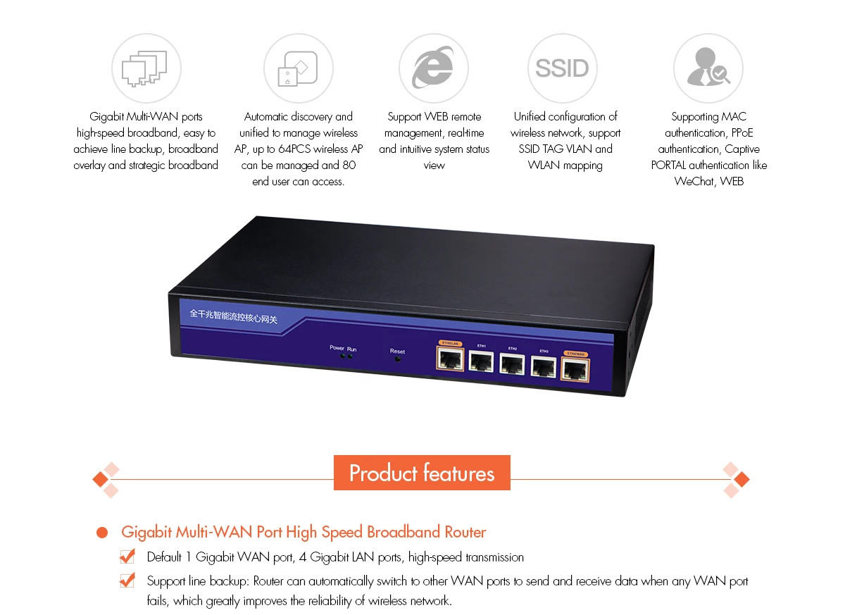 Chipset MT7621 small size Enterprise Gateway based,ac controller wifi