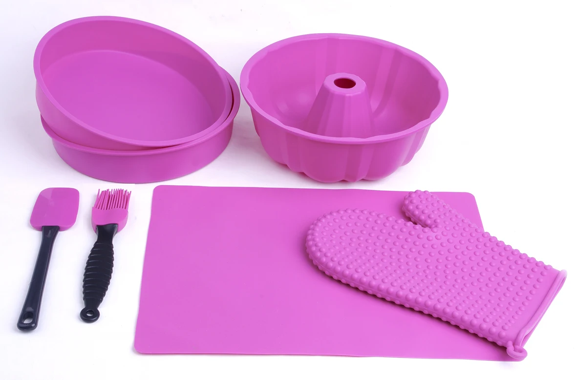 Горячая Распродажа ST1801 антипригарная форма для выпечки силиконовая форма для торта лоток серия лоток