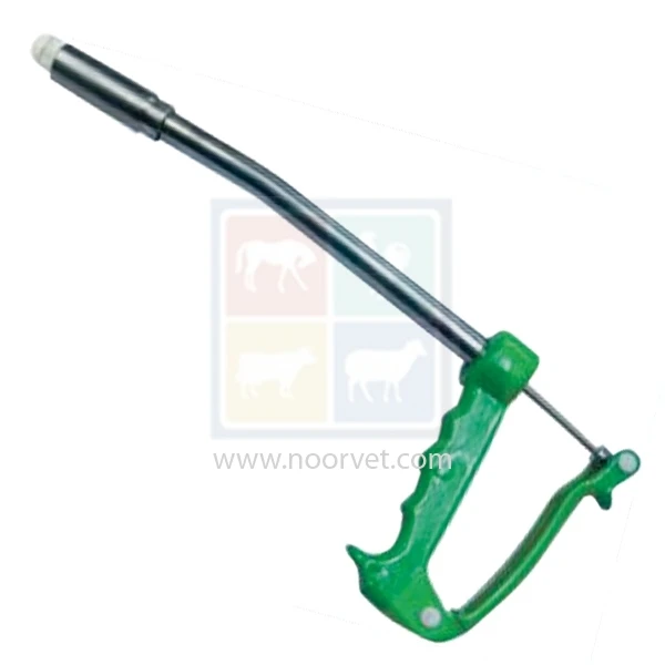 Rfid Bolus Applicator 15 mm O Bolus Straight For Sheep Steel Chrome Plated Live Stock Veterinary And Large Animal Instrument