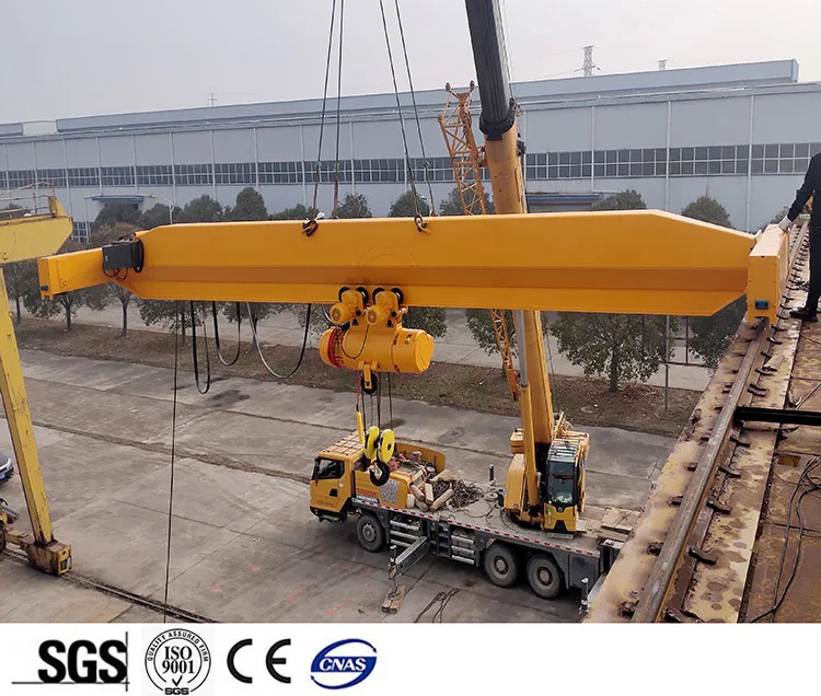 Hot sale LDA model 20 ton 25 ton 30 ton Underslung box shape single girder EOT overhead crane for workshop