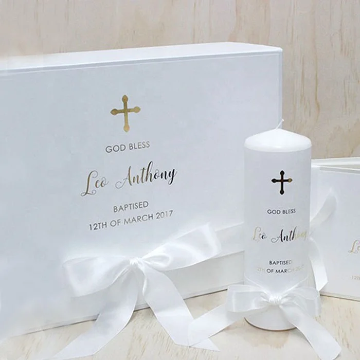 christening gifts christening  candle customized