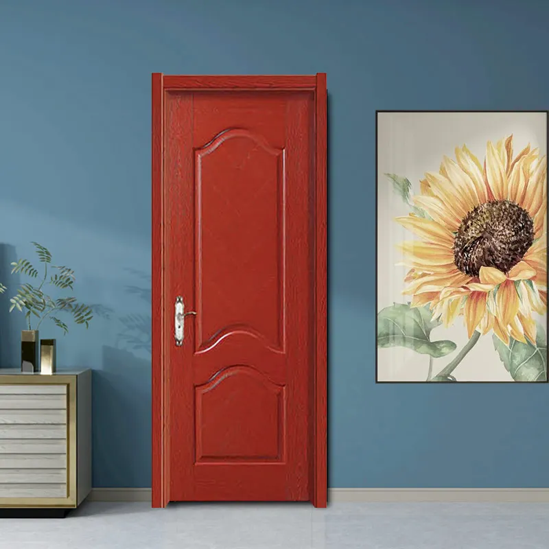 Good Quality Luxury Wood Door Design Modern Home Solid Wooden Door Apartment Interior Pre-hung Sliding Doors for Home