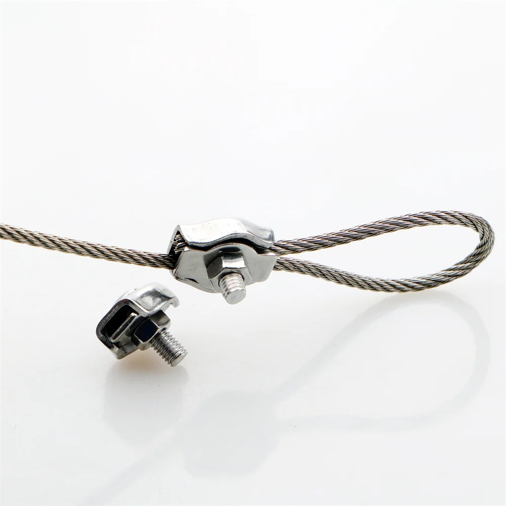 304 stainless steel chuck single clip/double clip multi size M2-10 fastening clip