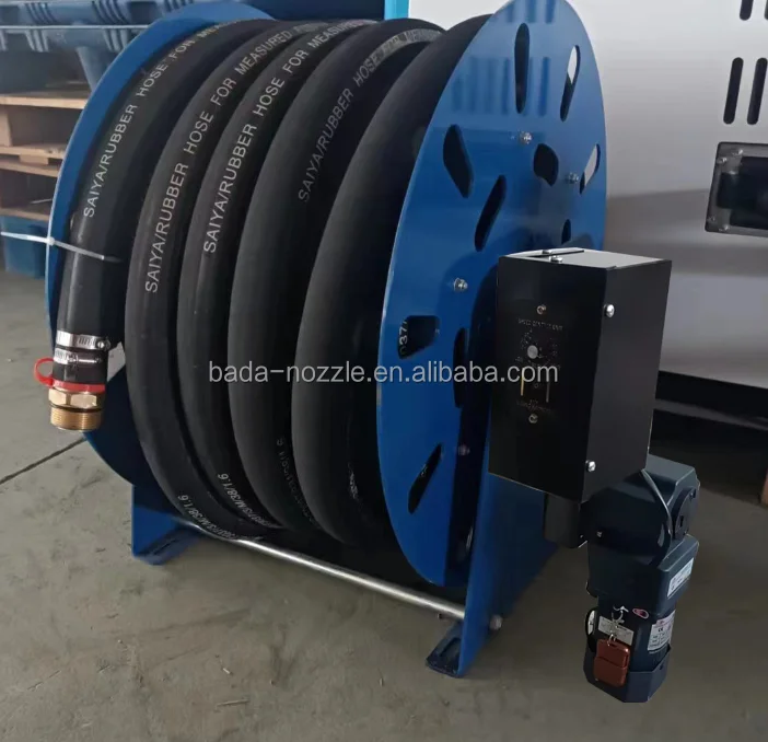 1.5 inches big size automatic 24V motor remote control hose reel with forward and return
