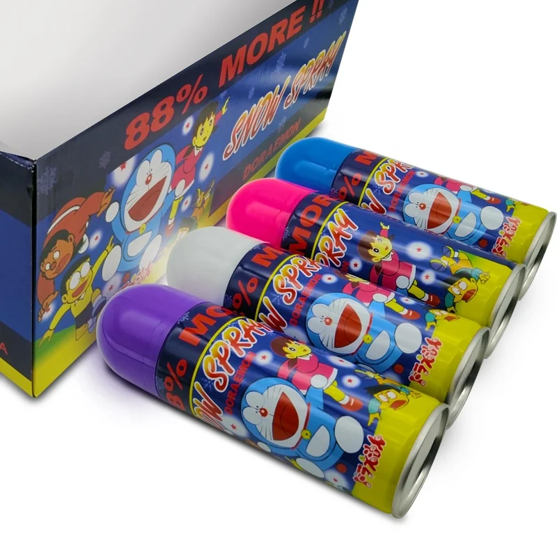 Doraemon party foam snow spray hot sell  snow spray &magic snow spray for birthday