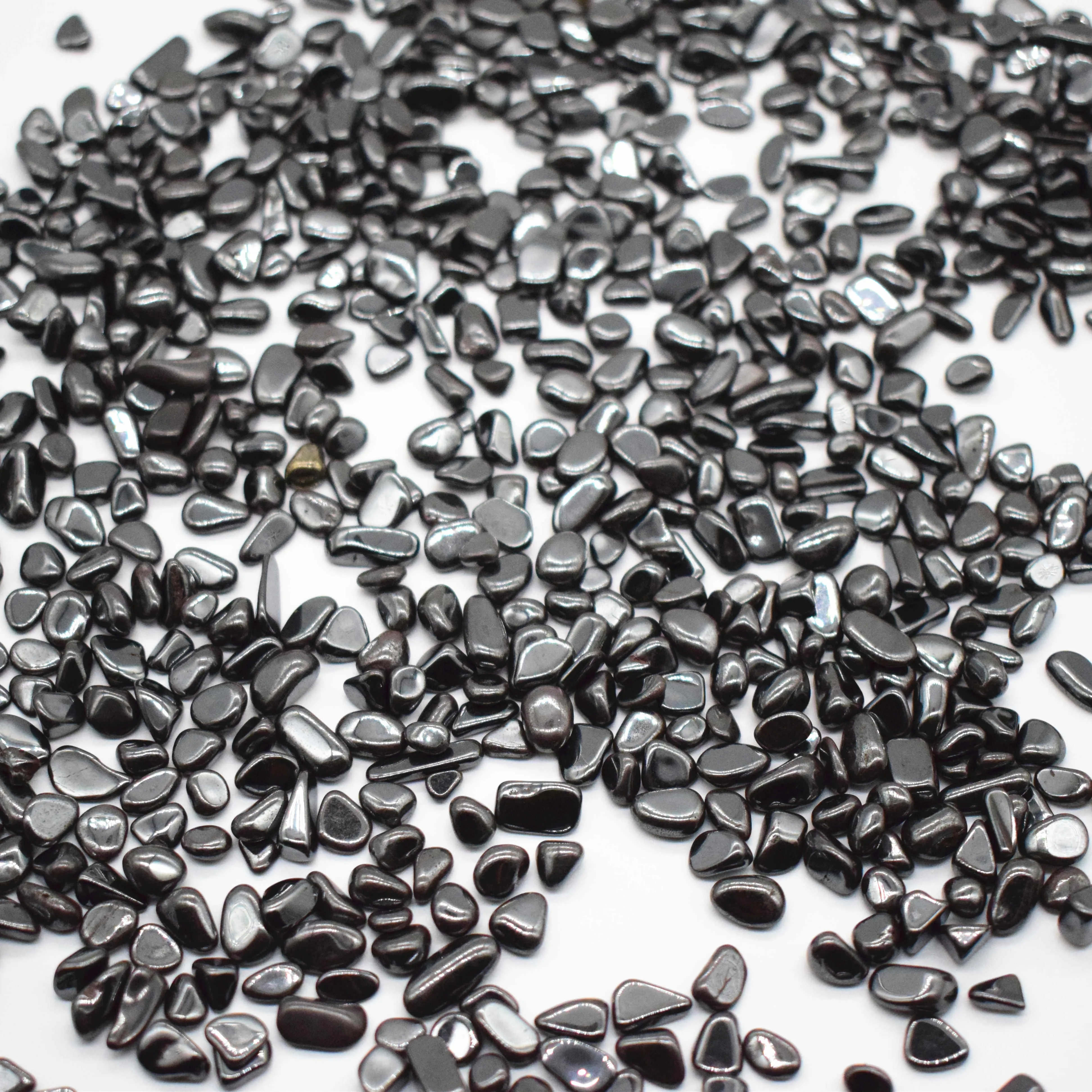 Bulk wholesale Natural hematite Tumbled stones Crystal Gravel for Sale