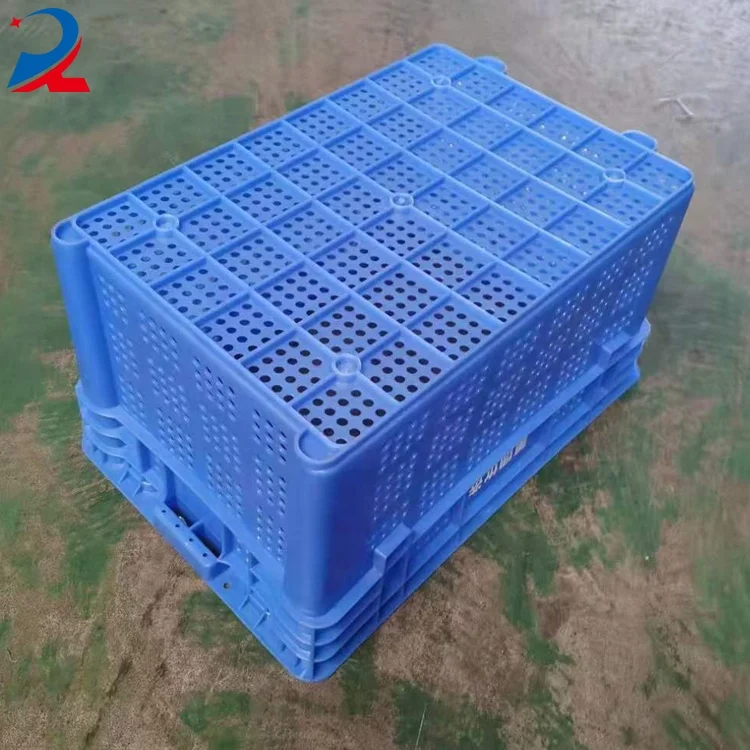 Supermarket Use Nesting And Stacking Plastic Storage Crate Vegetables Fish Turnover Box