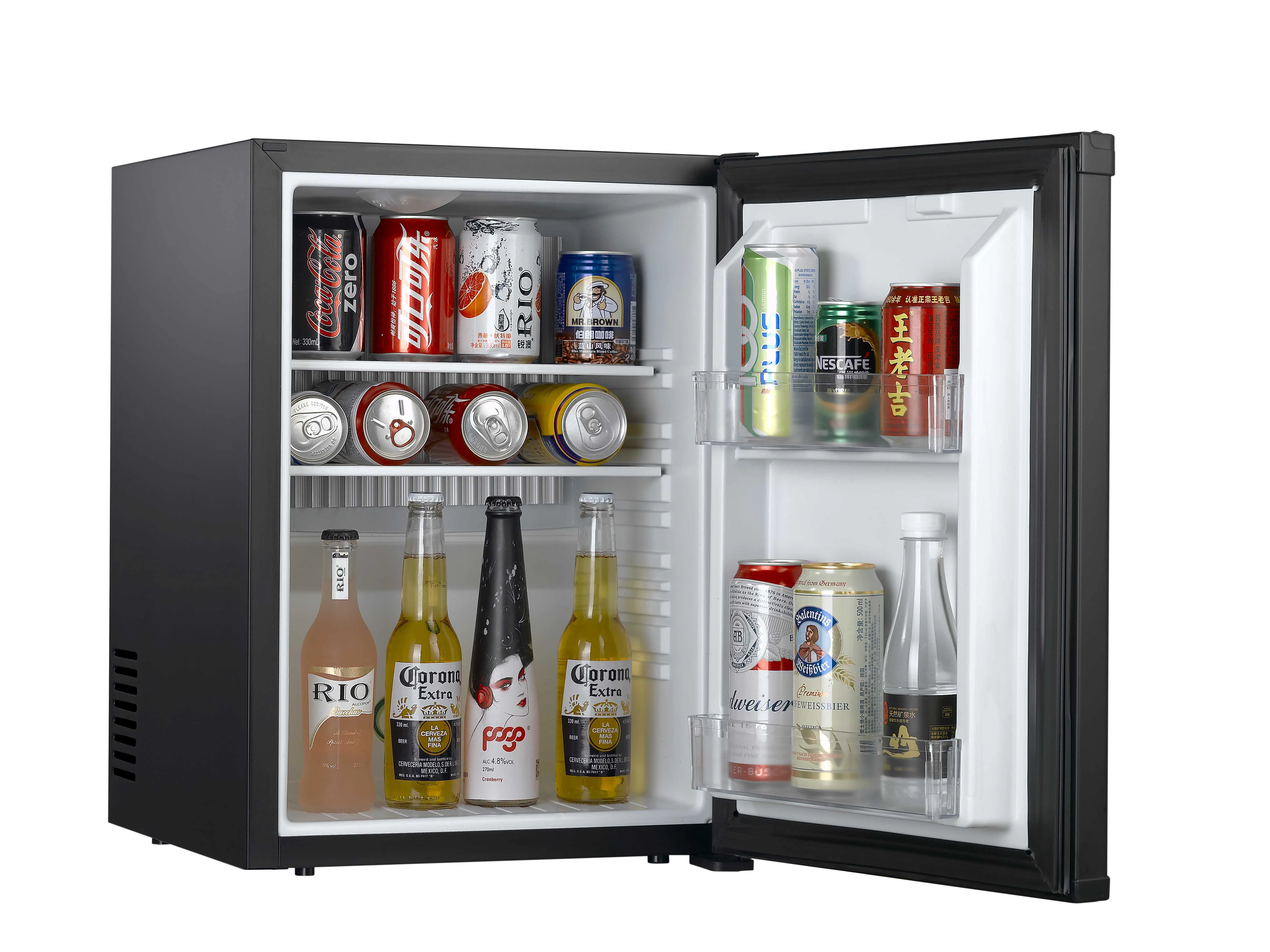 40L Hotel Single Door Mini Bar Fridge Table Top Refrigerator Custom Beer Beverage Mini Fridge