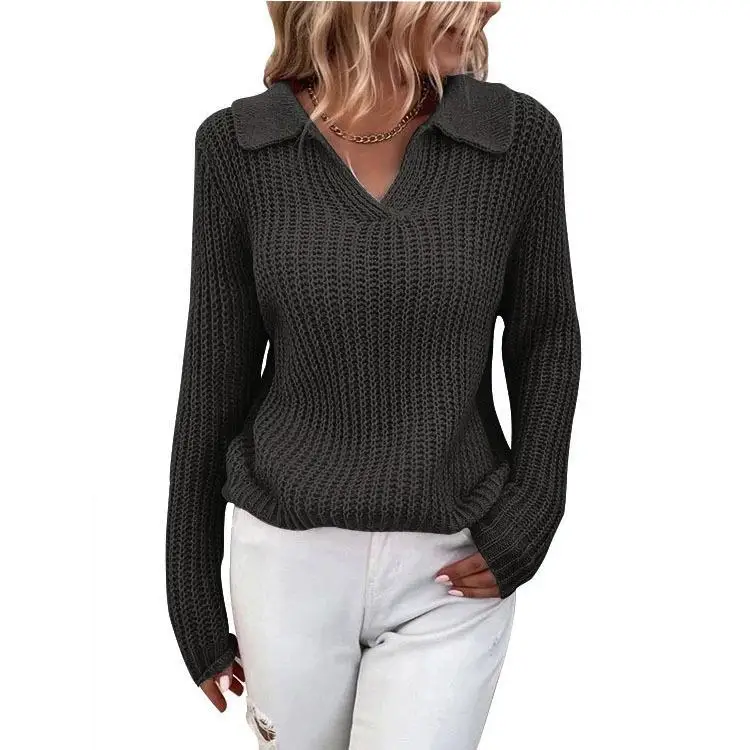 2024 Custom Women Sweater Ladies Knitwear Girls Knitted Pullover Knit Jumper Kint Top Sweater For Women