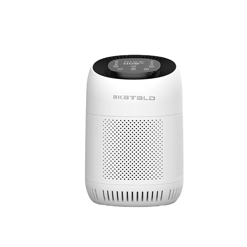 KATALD, лидер продаж, белый абс, настольный очиститель воздуха с датчиком влажности PM2.5 и фильтром HEPA H13, может добавить ультрафиолетовую лампу