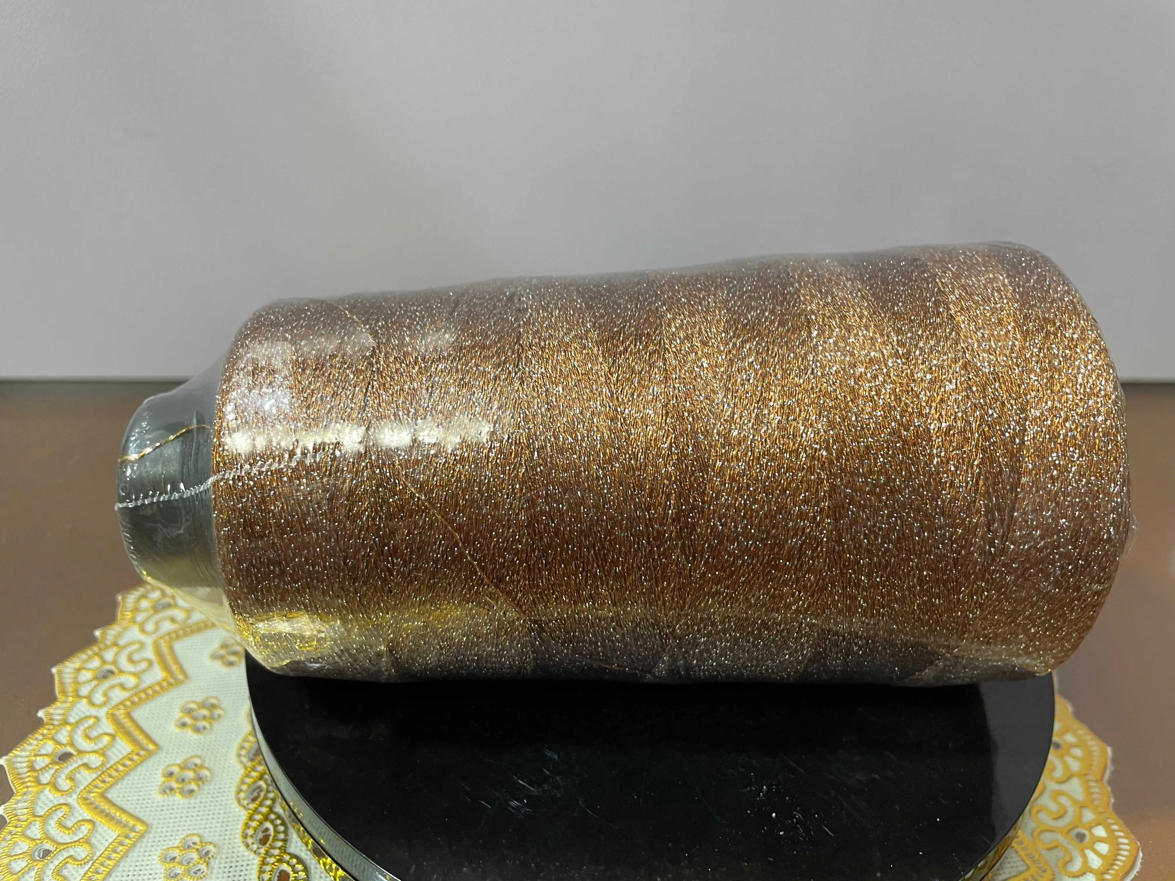 Wholesale recycle polyester yarn with grs certificate DTY FDY polyester yarn for woven label