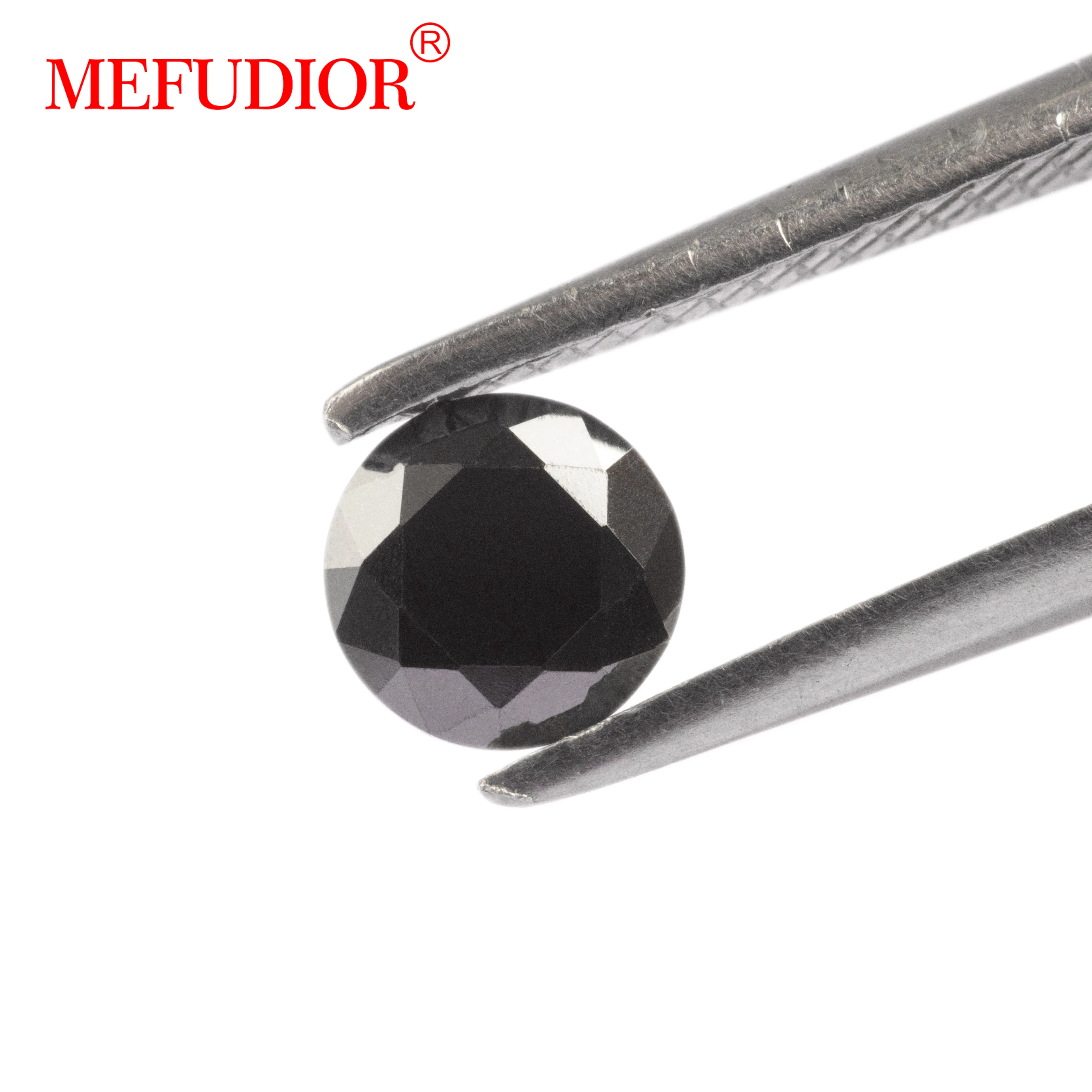 GRA certified Black Moissanite Stone 3-10mm Loose Diamond stone for Jewelry ring bracelet necklace making