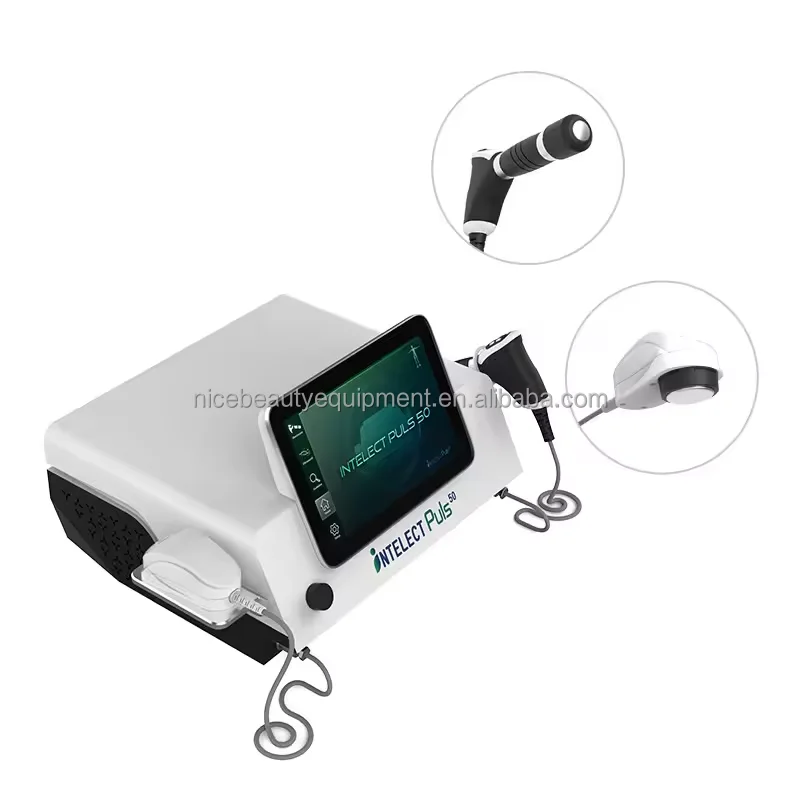 Shock Wave Therapy Pneumatic Shockwave Machine Compressor 10 Bar Air Pressure Pain Relief with 13 Transmitters for Spa Clinic