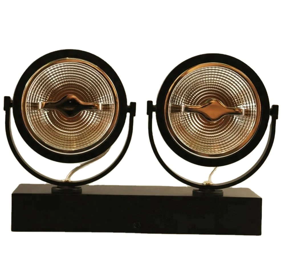 Halogen-like accent beam with glare-free design surface mounted AR111 LED Spotlights 2*15W lamps