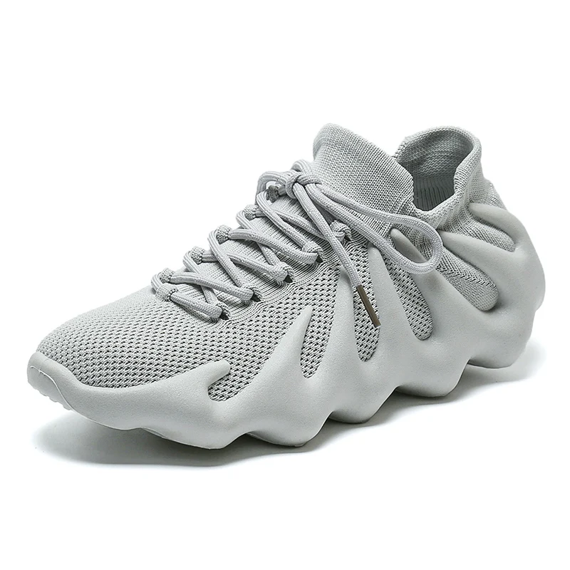 2021 China hot selling stylish lightweight mesh knit upper easy wear casual athletic sports workout