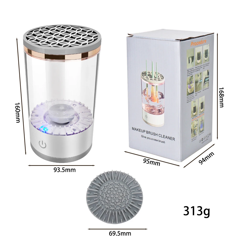 Portable Mini Automatic Spinning USB Cosmetic Electric Makeup Brush Cleaner and Dryer Machine