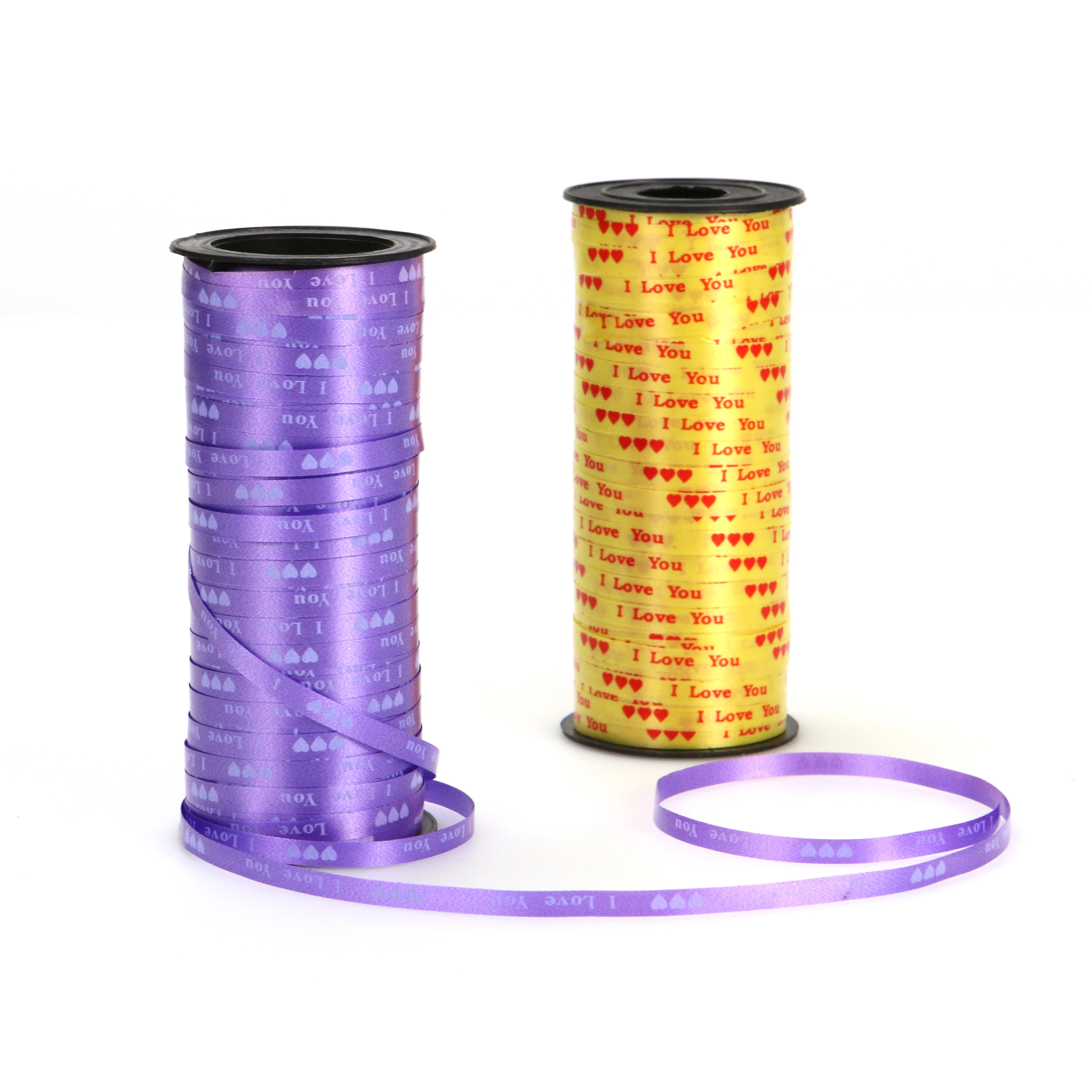 Лента для упаковки подарков, лента для завивки, лента с длинным сердечником и принтом, цветные ленты для воздушных шаров, галстуки в шары