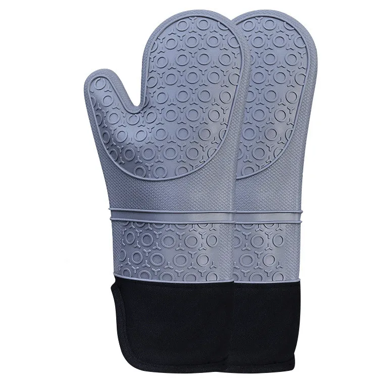 New Arrival Fox Mouth Circle Long Silicone Glove Hand Microwave Oven Insulated Multifunctional  Glove For Kitchen Use
