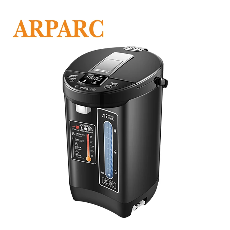 3 Kind Water Out 5L Black Stainless Steel Hot Water Vacuum Thermos Pot Electric Air Pots