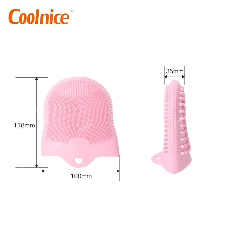 New Patent Silicone Facial Massage Cleaning Gloves Korean Exfoliating Mitts Face Body Exfoliating Gloves
