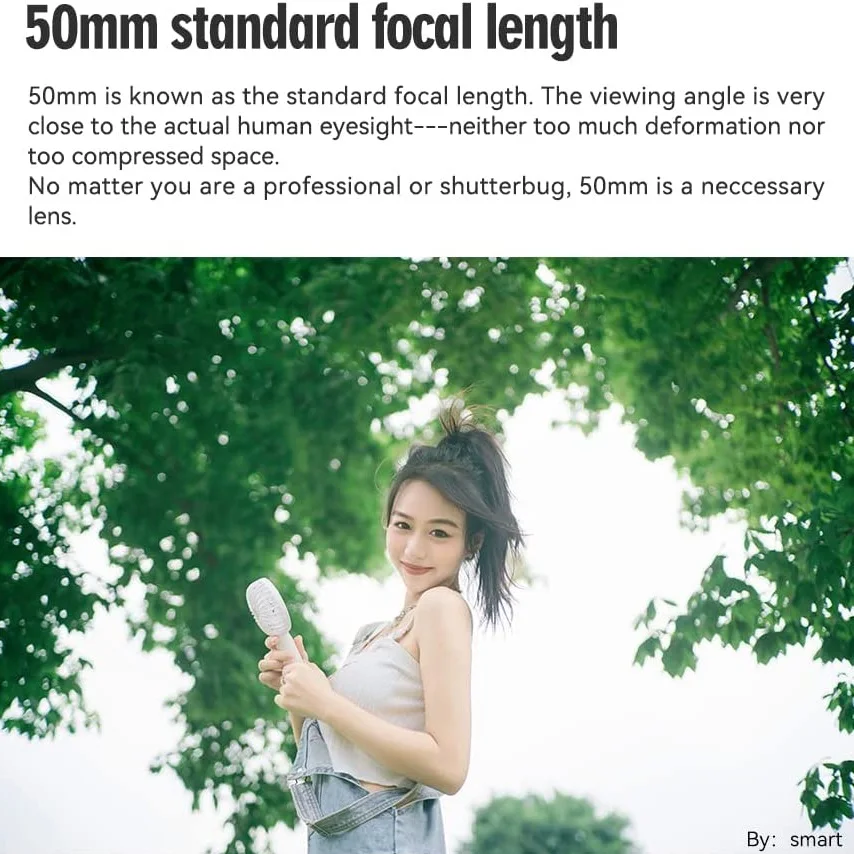 TTArtisan 50mm F2 Full Camera Lens MF Large Aperture Standard Focal Length for E/X/M43/EOS-M/RF/Z/L Moun