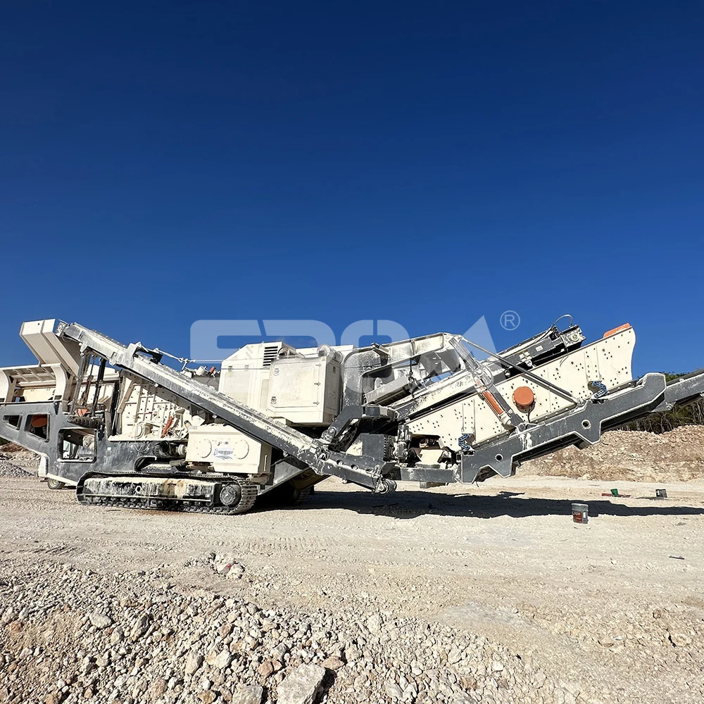 Crawler mounted mobile stone crusher mobile granite basalt limestone crushing plant for sale