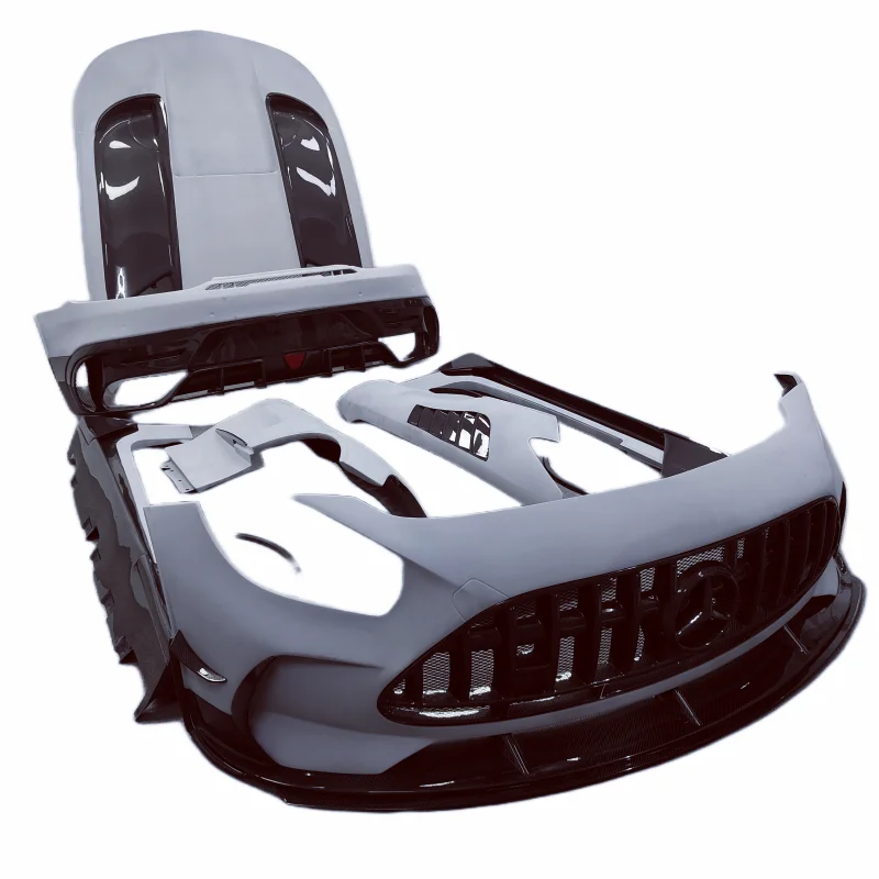 Комплект корпуса из углеродного волокна BS style для Mercedes Benz AMG GT GTS GTR GTC, передний бампер, задний бампер, боковая юбка, спойлер