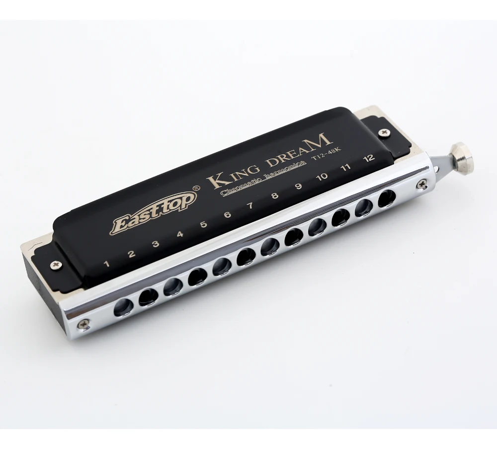 
T12-48K easttop chromatic harmonica golden dreamer 12hole harmonica key of c in zip pouch 