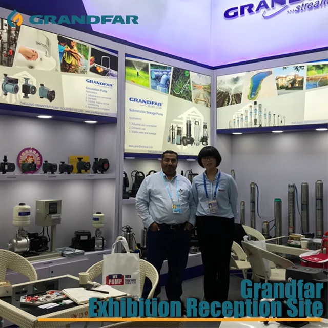 Grandfar 0.04HP quiet frequency controlled wet scrubber pump for OEM water circulation shower booster pump automatic