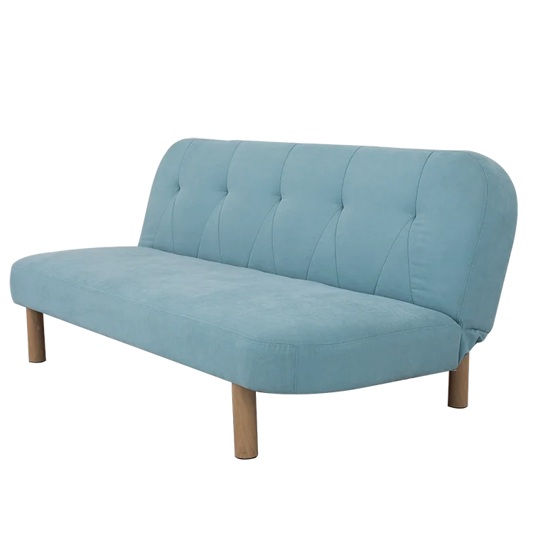 Nisco Promotional Futon, Convertible Sofa Bed and Couch, Skype Blue Velvet