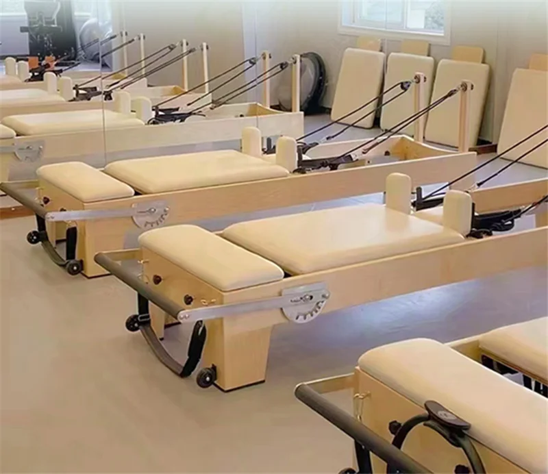 Shandong manufacturer portable home equipment bed sale Wood Pilates Reformer