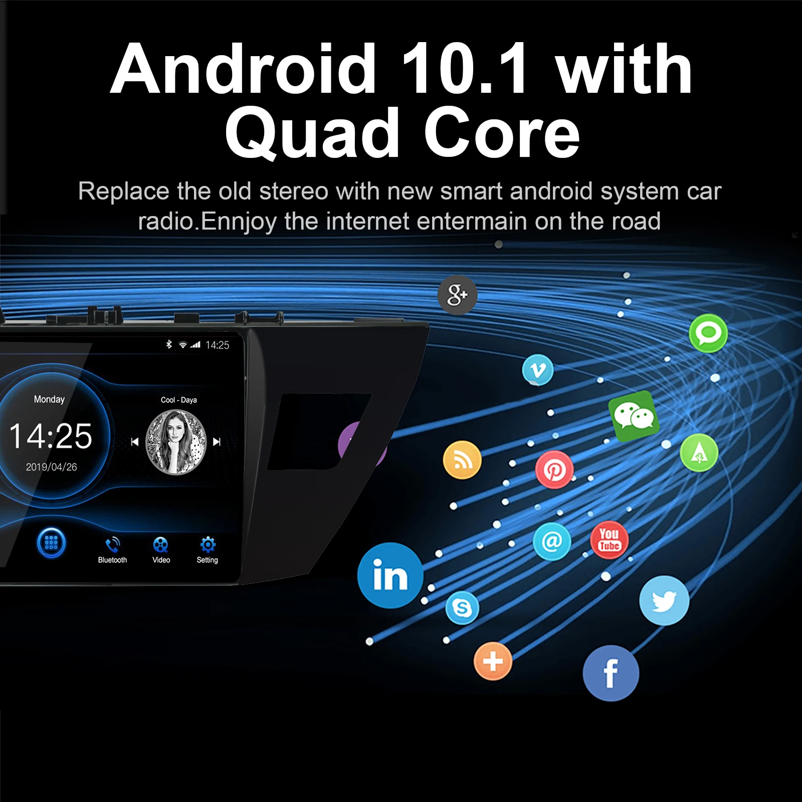 For Toyota Corolla 2014-2016 Android 10.1 Car Radio Car Multimedia Player Build in GPS WiFi USB 10 Inch DVD Car Player