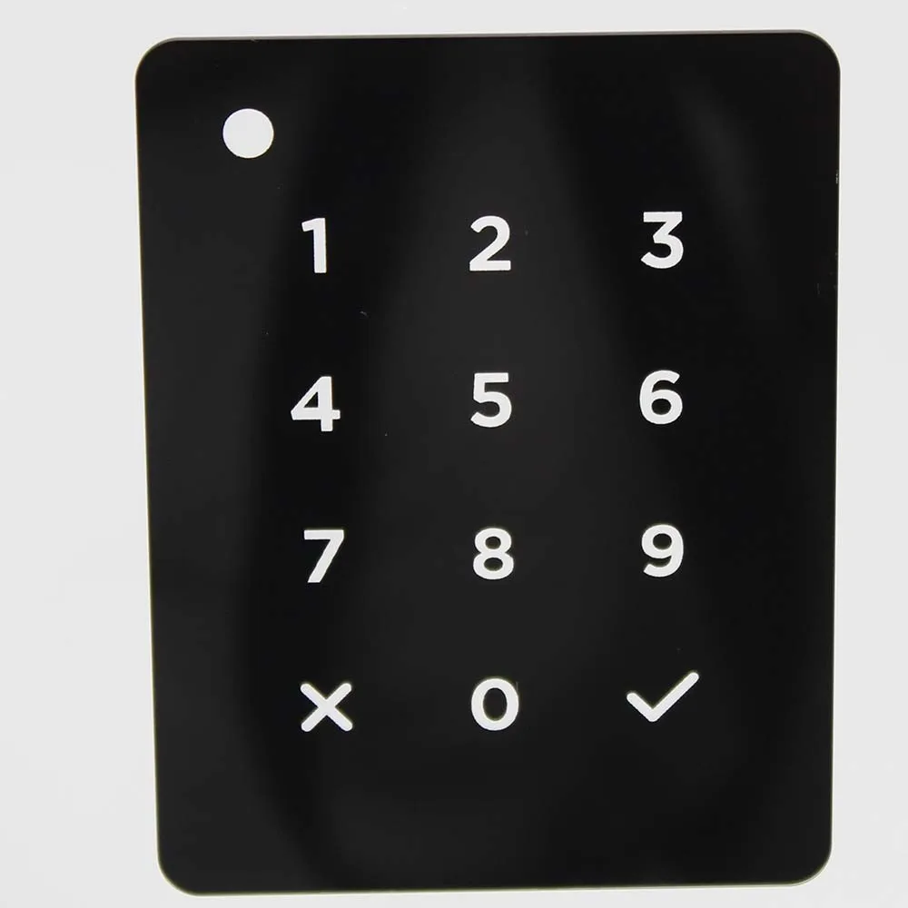 Custom AG AR AF silk screen printing tempered glass Face recognition touch screen panel for smart door lock
