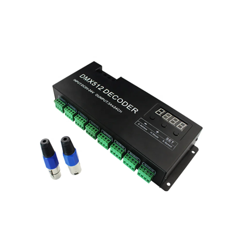 GLS 24 канала-RGB дисплей DMX512 декодер