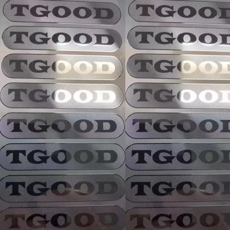 Custom white High AdhesiveBusiness Logo Waterproof 3d Gold Metal UV Transfer Stickers for Any Products Packing Labels Stickers