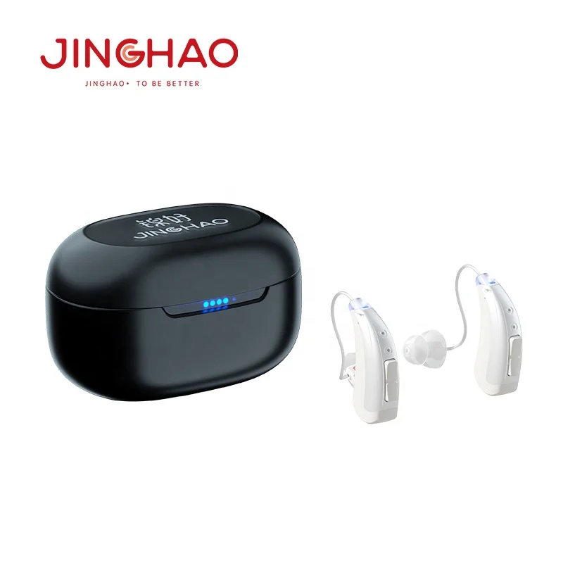 JINGHAO New Designed Electronic Hearing Aid Dehumidifier Fashion Smart OEM PRO Rechargeable Hearing Aids