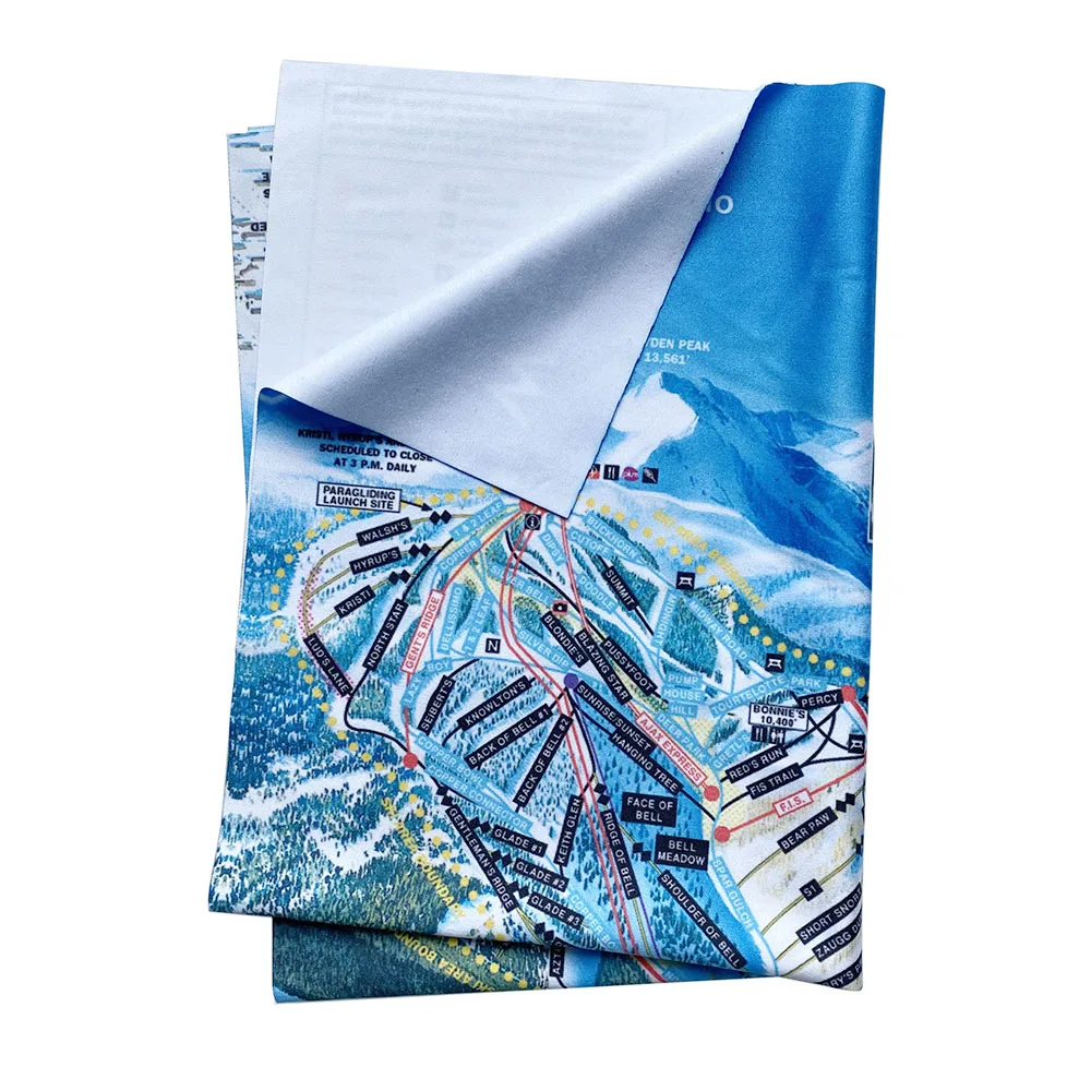 Роскошная салфетка из микрофибры для чистки очков с логотипом карты