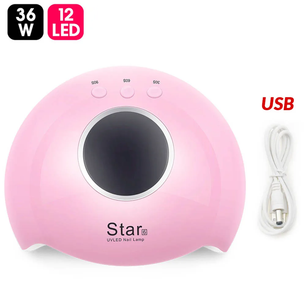new product uv led lamp with timer nail gel lamps 24W sun uv lamp lights digital nail art machine nail polish gel dryer