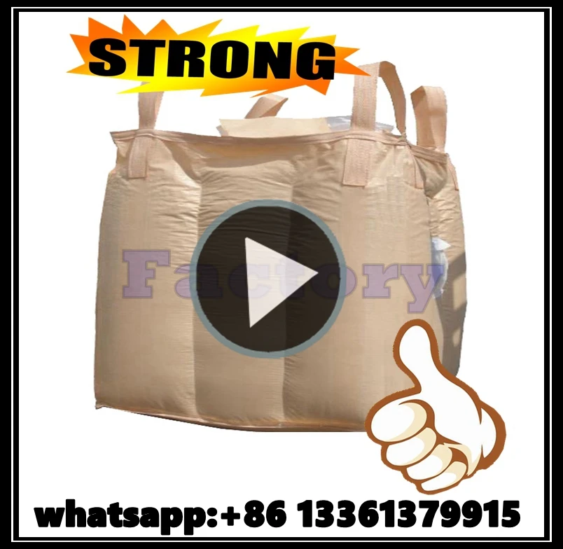 Large Size PP Big Jumbo Bag 1 Ton Sand Bags PP Big Mesh Bags In Bales